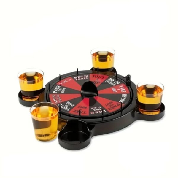 Ruleta de retos de 4 vasos